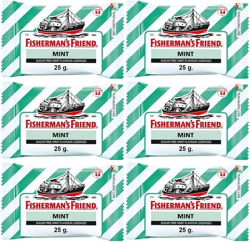 Fisherman Friend with Sugar Mint Flavour lozenges 25G (Pack of 6) in Saudi Arabia