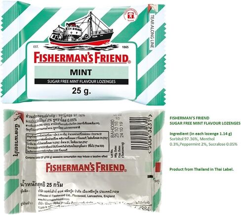 Fisherman Friend with Sugar Mint Flavour lozenges 25G (Pack of 6) in Saudi Arabia