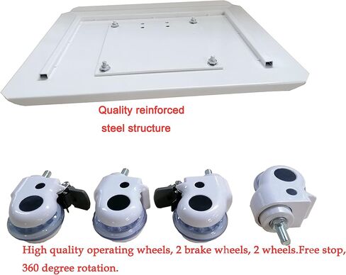 PreAsion Dentist Cart Multi-Function Mobile All High-Carbon Steel 3 Layers Trolley Weigh- Scale 40-70kg with Brake Wheels for Dental Hospital Nurse Emergency Lab in Saudi Arabia