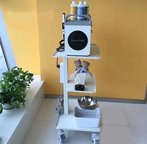 PreAsion Dentist Cart Multi-Function Mobile All High-Carbon Steel 3 Layers Trolley Weigh- Scale 40-70kg with Brake Wheels for Dental Hospital Nurse Emergency Lab in Saudi Arabia