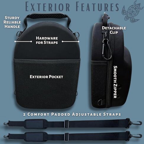 LINKIRK PREMIUM Hard Case, Storage for Baseball Caps with Carrying Handle & Shoulder Strap - This Organizer Holder Protects up to 6 Hats - Perfect for Traveling - 3 FREE hat liners with each case in Saudi Arabia