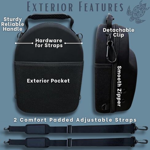 LINKIRK PREMIUM Hard Case, Storage for Baseball Caps with Carrying Handle & Shoulder Strap - This Organizer Holder Protects up to 6 Hats - Perfect for Traveling - 3 FREE hat liners with each case in Saudi Arabia