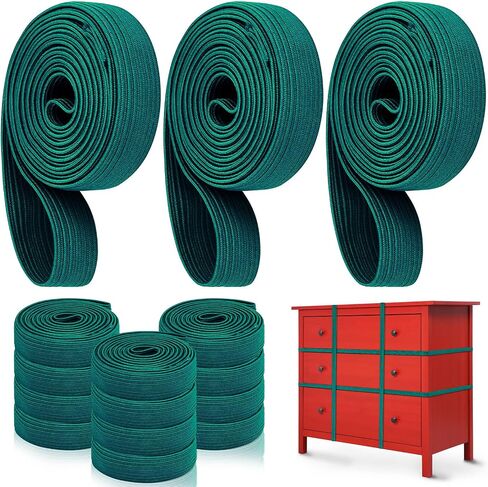 Wovnet 12 Pcs Extra Large Moving Rubber Bands for Furniture Strength Elastic Moving Bands for Mover Packing Pallet Blanket Boxes Supplies (Red,42 Inches) in Saudi Arabia
