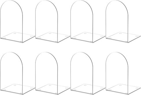 ALOTCHE نهايات الكتب الأكريليك 4 قطع، نهايات الكتب للأرفف، نهايات الكتب الشفافة لأرفف الكتب ومنظم سطح المكتب، نهايات الكتب الشفافة لحمل الكتب لمستلزمات المكاتب المنزلية in Kuwait