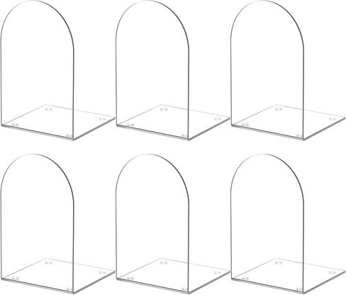 ALOTCHE نهايات الكتب الأكريليك 4 قطع، نهايات الكتب للأرفف، نهايات الكتب الشفافة لأرفف الكتب ومنظم سطح المكتب، نهايات الكتب الشفافة لحمل الكتب لمستلزمات المكاتب المنزلية in Kuwait