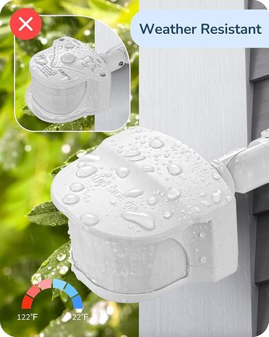 EDISHINE Motion Sensor, 240° & 360° Sensing Angle, Outdoor Motion Sensor 3 Modes, Replacement Motion Sensor, Automatic Dusk to Dawn Motion Sensor, Delay Time & 60FT Detection Range, Black, UL Listed in Kuwait