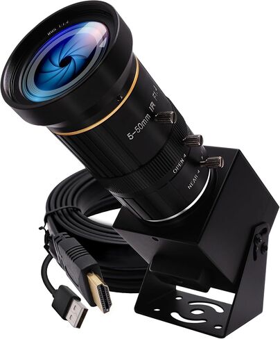 HDMI 4K USB Camera for Live Streaming 10X Variable Focus PC Webcam USB HDMI Simultaneous Output Video Conferencing Close up Zoom in and Out Web Camera for Online Teaching Training in Kuwait