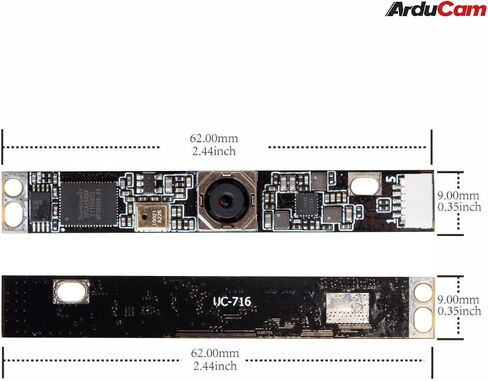 Arducam 8MP Autofocus USB Camera, IMX179 Lightburn Camera with Microphone, Ultra HD Embedded Webcam for PC and Raspberry Pi, Compatible with Linux, Windows, and Mac OS in Saudi Arabia