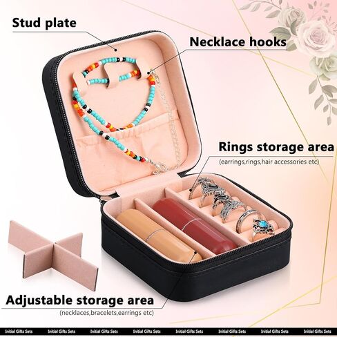 7 Pcs Initial Gifts Sets for Women Initial Tote Bag Monogram Makeup Bag Initial Cup Birthday Gift for Bride Women Mom(Letter M) in Saudi Arabia
