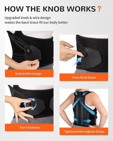 Nreirly Upgrade Posture Corrector for Women and Men, Back Brace Ergonomically Adjustable Breathable Back Shoulder Straightener Lumbar Support, Pain Relief, L in Saudi Arabia