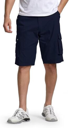 Men's Cargo Shorts Classic Relaxed Fit Twill Short for Work Pants Button Pockets in Saudi Arabia