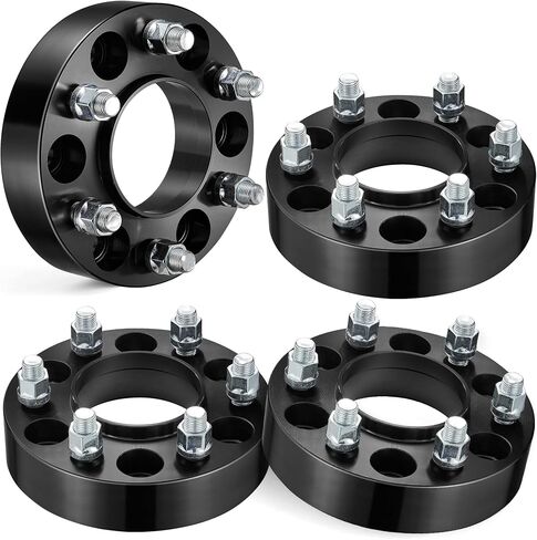 فواصل عجلات EVIL ENERGY 6x135 لسيارة F-150 Expedition Lobo 2015-2022 4WD، 1.5in(38mm) Hubcentric M14x1.5 ترصيع و87.1mm Hub Bore لـ 2015/16/17/18/19/20 Lincoln Navigator 4x4 RWD 6Lug Wheels/ حافة in Saudi Arabia