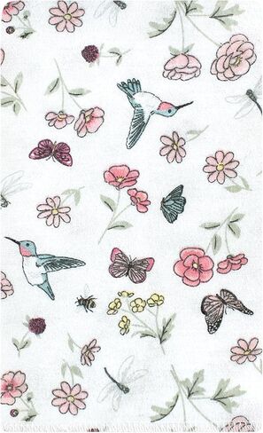 Hudson Baby Unisex Baby Cotton Flannel Burp Cloths, Hummingbird Garden 10 Pack, One Size in Saudi Arabia