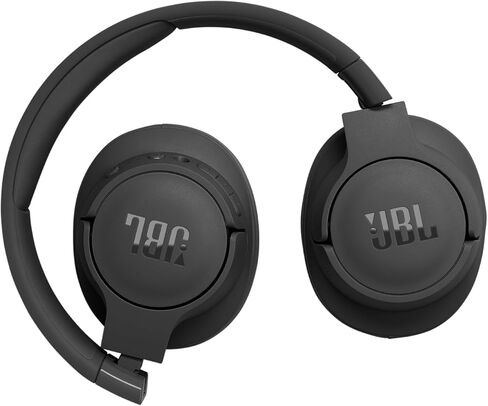 JBL Tune 770NC - Adaptive Noise Cancelling with Smart Ambient Wireless Over-Ear Headphones, Bluetooth 5.3, Up to 70H Battery Life with Speed Charge, Lightweight, Comfortable & Foldable Design (Black) in Saudi Arabia
