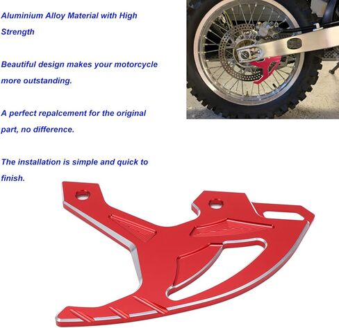 XTevu غطاء حماية قرص الفرامل الخلفي - متوافق مع HONDA CR125R 250R CRF250R CRF450R، غطاء حماية دوار الفرامل الخلفية in Kuwait