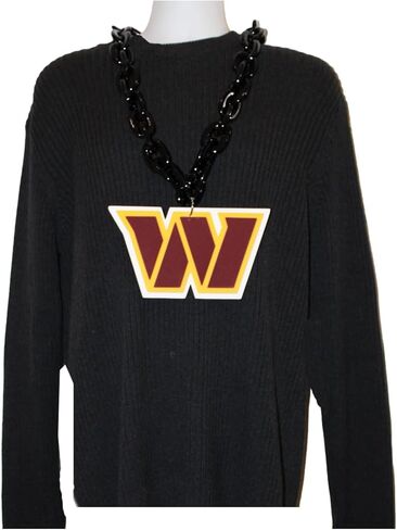 Aminco NFL Washington Commanders Team Fan Chain, Black in Saudi Arabia