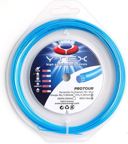 YTEX Protour Blue Tennis Racquet String (17L Gauge, 1.20mm) in Saudi Arabia