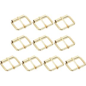 PATIKIL Metal Roller Buckle, 10Pcs 1.5 Inch (38mm) Belts Hardware Multi-Purpose Pin Buckles for Bags Leather Belt Strap DIY Crafts Dog Leash, Light Gold in Saudi Arabia