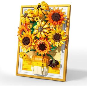 Eternal Flower Building Blocks Set, Simulated Artificial Flowers Moon Models, Home Decor or Idea Present for Adults and Kids, Valentine's Day Gifts for Girls, Standard Particles 934 PCS (JJ9094) in Saudi Arabia