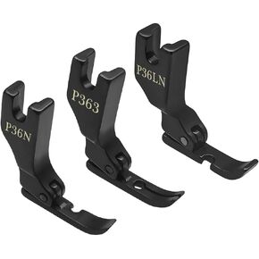 3PCS/Set Zipper Presser Foot #P363+P36N+P36LN for Singer Brother Juki DDL-555 Industrial Sewing Machine in Saudi Arabia