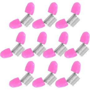 10PCS Pink Spring Bead Clamp for Jewelry Making, Soft Flex Stopper Beads with Handles to Prevent Bead from Falling, Jewelry Clamps Essential Supplies for DIY Bracelets Necklaces Earrings in Saudi Arabia