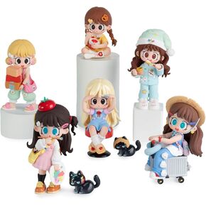 Milay Daily Times Series Single Box (Contains 1 Figure), Blind Box Cute Figures Collectible Toys Birthday Gifts in Kuwait