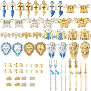 48 PCS Medieval Weapons Pack for Mini Stormwind Soldiers Knights Figures Ancient Kingdom Military Soldier Castle Armory Building Block Accessories in Kuwait