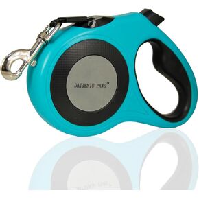 Retractable Dog Leash Strong Nylon Tape 16Ft Reflective Stitch for Night Walking One-Handed Brake Anti-Slip Handle XL Blue in Saudi Arabia