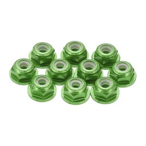 meccanixity 10 pcs m8 pitch 1.25mm aluminoum bloy bick nuts flanged hex nuts nylon قفل مسنن لـ RC Drone Quadcopter Motor Propter fpv pressions ، Red ، in Kuwait