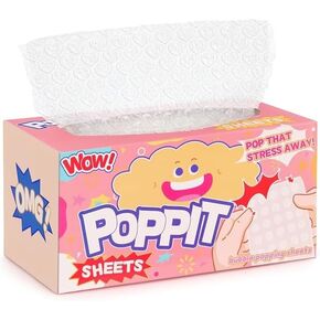 أوراق بوب لتخفيف التوتر، 25 ورقة من ألعاب فقاعات الفقاعات الحسية لهدايا عيد الميلاد على شكل فيل أبيض (دائرة بيضاء، 25 ورقة) in Kuwait