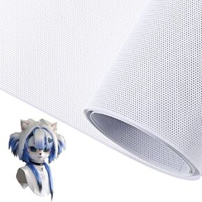 مخصص Fursuit العين شبكة الأبيض Fursuit العين شبكة بلاستيكية 39x11.8 بوصة الأبيض PVC شبكة بلاستيكية 0.2 مللي متر سميكة مقاوم للماء للطباعة عيون بلاستيكية شبكات للفراء تأثيري الدعائم Fursuits الحرفية صنع 0.5 مللي متر حفرة in Kuwait