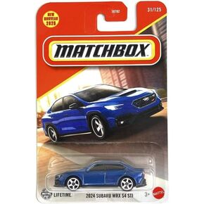 علبة الثقاب 2024 سوبارو WRX S4 STI [أزرق] 31/125، لعبة سيارة مصبوبة بمقياس 1:64 in Kuwait