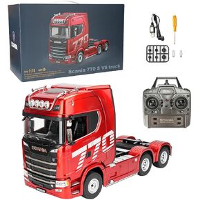 770S 1/18 RC نصف مقطورة، شاحنة جرار ثقيلة 6 × 4 مع دفع خلفي، نموذج قابل للجمع للبالغين (1501) in Kuwait