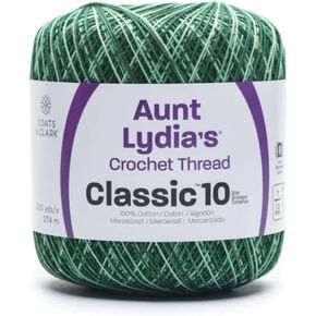 Generic Aunt Lydia Classic Spring Greens Crochet - 1 Pack of 300y/274m - Cotton - Gauge 10 - Crochet in Saudi Arabia