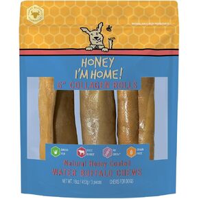 Honey I'm Home عسل طبيعي مغلف بطبقة من الكولاجين مقاس 6 بوصات، حلوى الجاموس، 3 قطع in Kuwait