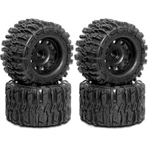 Dantenran 1/8 1/7 RC Monster Truck Tires OD 6.69" And Wheels 12mm 14mm 17mm Hex For 1:7 1:8 1:10 Off Road Truck Car Traxxas Maxx Tmaxx Summit ERevo 3.3 Arrma KRATON Notorious Outcast 6S Typhon 3S (L3) in Kuwait