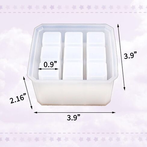 BIGEBO Lipstick Holder Silicone Mold, 1 Pcs Multi-Slot Desk Organizers Mold DIY Epoxy Resin Casting Silicone Mold for Lipsticks, Pens Markers Storage in Saudi Arabia
