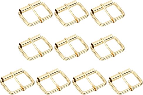 PATIKIL Metal Roller Buckle, 10Pcs 1.5 Inch (38mm) Belts Hardware Multi-Purpose Pin Buckles for Bags Leather Belt Strap DIY Crafts Dog Leash, Light Gold in Saudi Arabia