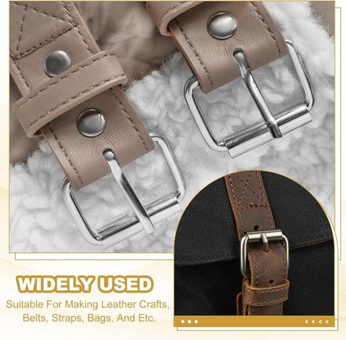 PATIKIL Metal Roller Buckle, 10Pcs 1.5 Inch (38mm) Belts Hardware Multi-Purpose Pin Buckles for Bags Leather Belt Strap DIY Crafts Dog Leash, Light Gold in Saudi Arabia