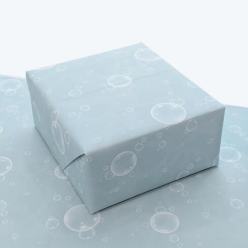 Cheerland Under The Sea Wrapping Paper White Bubble Gift Wrap Water Theme Present Wraps For Little Mermaid Birthday Ocean Baby Shower Coastal Summer Beach Party Supplies 12sheets in Saudi Arabia