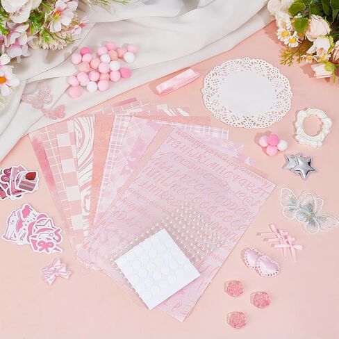 OLYCRAFT 82Pcs Ita Bag Accessories Pack Ita Bag Making Supplies Pink Craft Supplies Included Paper Stickers Ribbon Cabochons Bowknots Flowers for Anime Bags Decorations Handmade DIY Project in Saudi Arabia