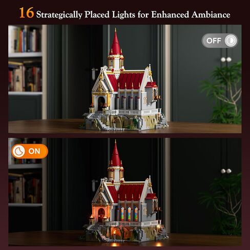 Medieval King's Castle Treasury Building Bricks Set - Middle Ages City Town Modular Collection Display Kit with Minifigures 3209 Pcs for Adults & Teens in Kuwait