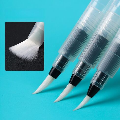 Refillable Watercolor Brush Pen Set – 6 Leak-Proof Blending Tips for Painting, Calligraphy & Adult Coloring in Saudi Arabia