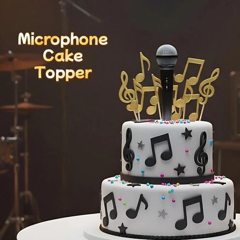 ميكروفون لعبة NUOBESTY للأطفال دعامة ميكروفون وهمية من البلاستيك للتظاهر باللعب بميكروفون للأطفال الصغار في عيد الميلاد والهالوين والكريسماس، دعائم للحفلات التنكرية قطعتان in Kuwait