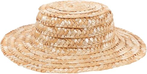 Gatuida Mini Straw Hat Doll Accessory Woven Decor for Dolls Small Round Top Hat for Crafting and Home Decoration Lightweight and Sturdy for Miniature Settings in Saudi Arabia