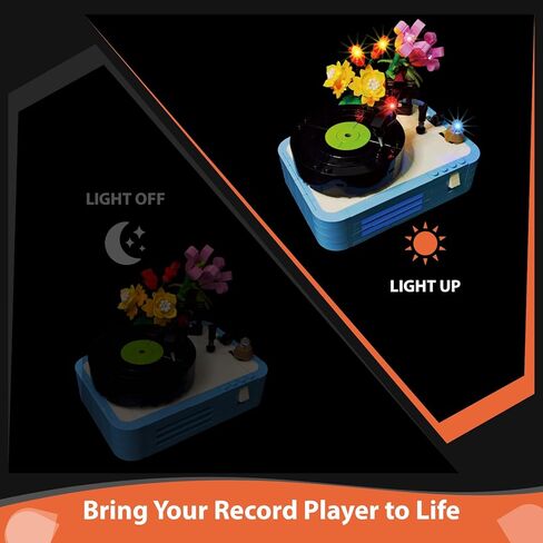 LED Light Kit Compatible with Lego Creator 3 in 1 Record Player with Flowers 31172 - Upgraded Lighting Set for Lego 31172 Retro Music Decor, (Lights Only, No Model) in Saudi Arabia