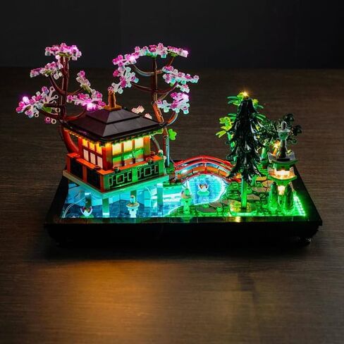 إضاءة LED متوافقة مع Lego Tranquil Garden 10315، مجموعة إضاءة متوافقة مع Lego 10315، تعطي الضوء للنموذج، غير متضمنة مجموعة النموذج (الإصدار القياسي) in Saudi Arabia