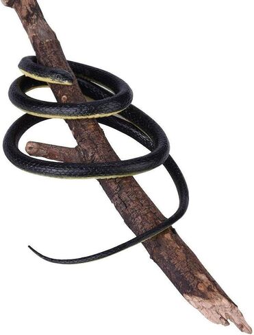 Fdit 4.3Ft Long Realistic Soft Rubber Snake Garden Props Funny Joke Prank Toy Gift Hot in Saudi Arabia