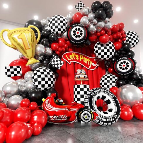 Valentines Day Balloons Garland Arch Kit - 147Pcs Different Size Red Pink White and Confetti Balloons with Heart Foil Balloon for Valentine's Day Galentine's Day Anniversary Party Decorations in Saudi Arabia