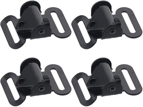 4 PCS Quick Release Buckle, 1 Inch Iron Non-slip Cam Buckle for Backpack Bag Webbing Strap in Saudi Arabia